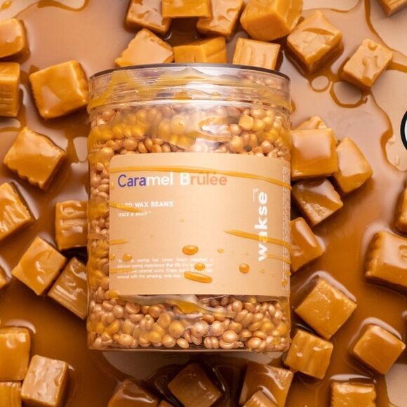 Wakse Limited Edition Caramel Brûlée Hard Wax Home Waxing Kit - Picture 2 of 6